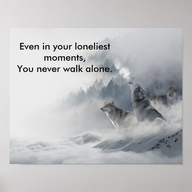 Impresión de Lobo de Nieve (Frente)