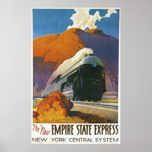Impresión de locomotora de Empire State Express (Frente)