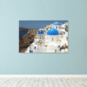 Impresión de lona grande - Santorini Grecia