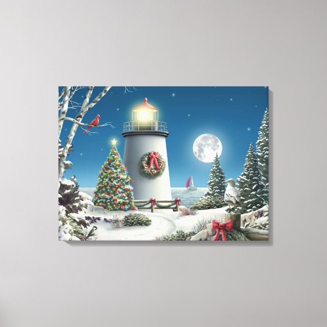 Impresión de lona "Sobre la noche" de Alan Giana (Anverso)