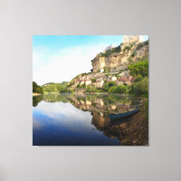 Impresión de los lienzos del río Beynac y Cazenac 