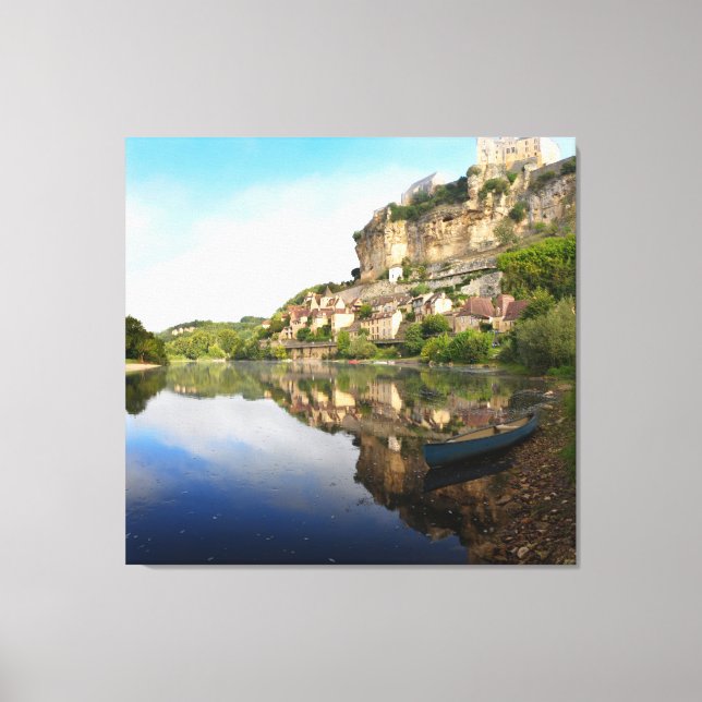 Impresión de los lienzos del río Beynac y Cazenac  (Anverso)