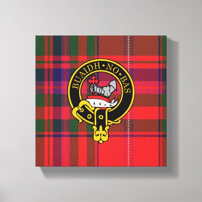 Impresión de Macdougall Scottish Escudo y Tartan C (Anverso)