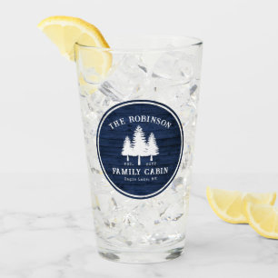 Impresión de madera azul para cabañas de la famili