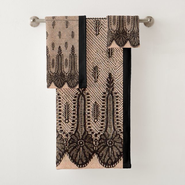 impresión de malla floral negra (In situ)