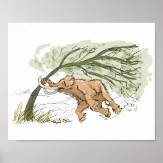Impresión de mamut de bebé