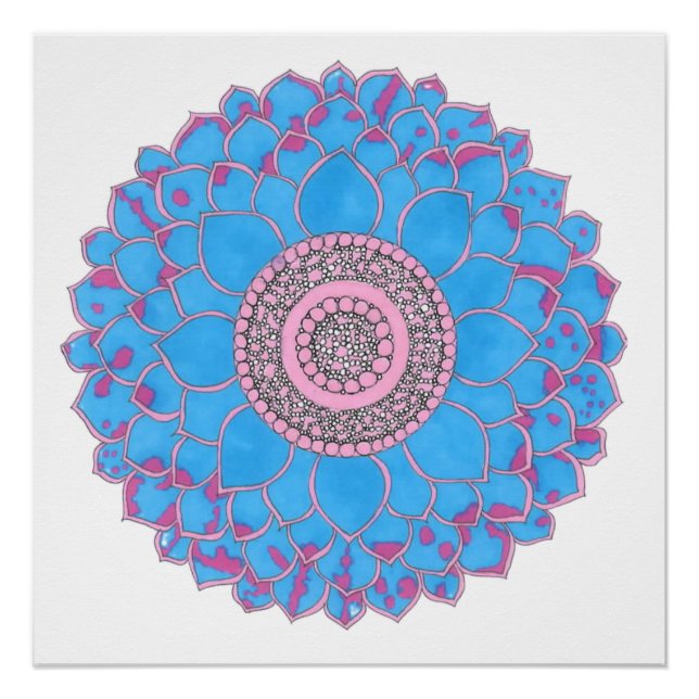 Impresión de Mandala (Anverso)