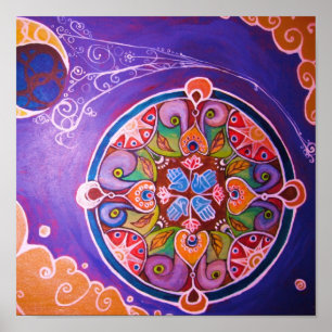 Impresión de Mandala terrestre