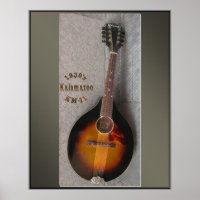 Impresión de mandolin en Kalamazoo en los años 30