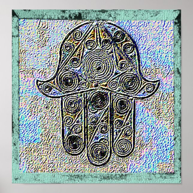 Impresión de mano de Fátima (Frente)