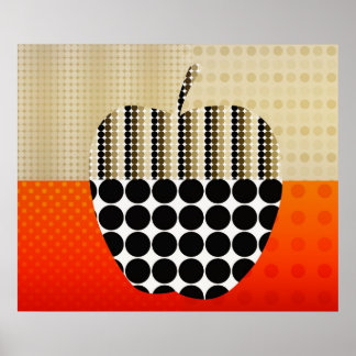 impresión de manzana