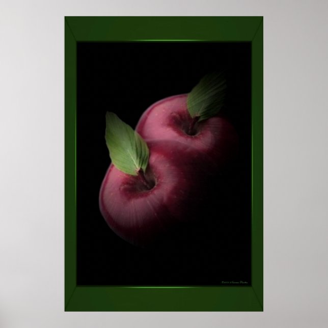 Impresión de manzanas rojas (Frente)