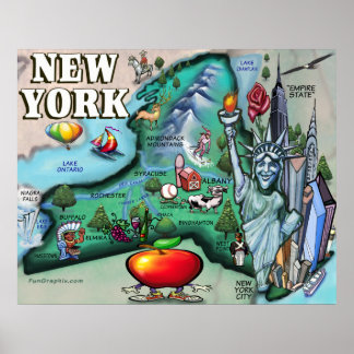 IMPRESIÓN DE Mapa de Nueva York