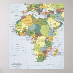 Impresión de mapas de África