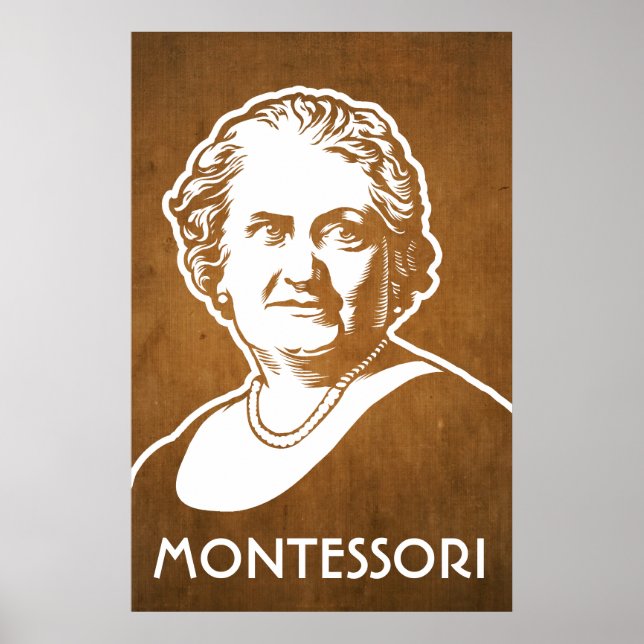 Impresión de Maria Montessori (Frente)