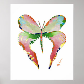 Impresión de mariposa de algas marinas