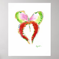 Impresión de mariposa de crecimiento
