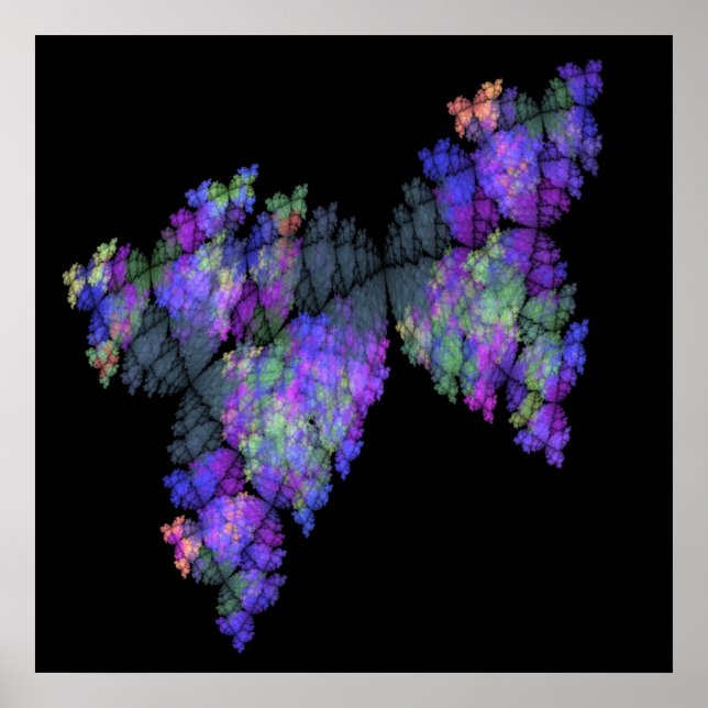 Impresión de mariposas de Batik (Frente)