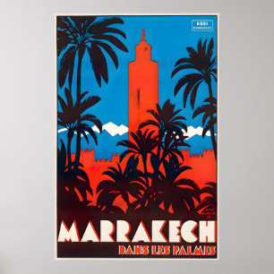 Impresión de Marrakech Arte marroquí Marruecos Via