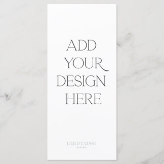 Impresión de menú o programa de 4x9"