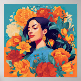 Impresión de mexicano-estadounidense empoderada