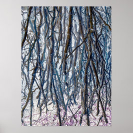 Impresión de misterio desarraigada, papel Poster (