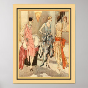Impresión de moda Art Déco de 1928