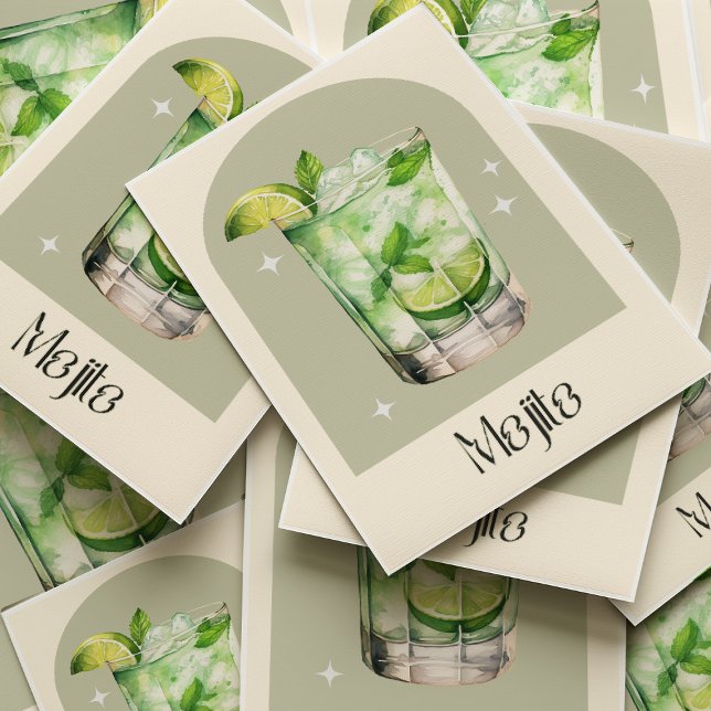 Impresión de Mojito | Poster de cócteles de decora (Subido por el creador)