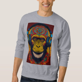 Impresión de mono lúdico camisetas divertidas, ele