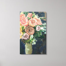 Impresión de monotipo de flor suave