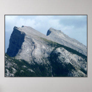 Impresión de montañas rocosas en paisajes de Canad