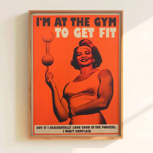 Impresión de motivación de gimnasio Póster de gimn