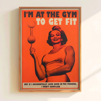 Impresión de motivación de gimnasio Póster de gimn