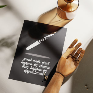 Impresión de motivación para el cuidado de uñas