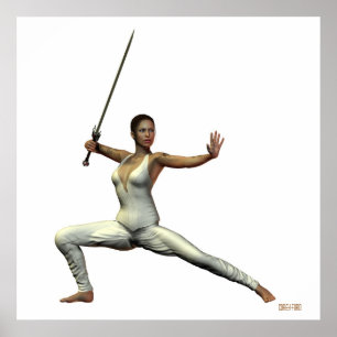 Impresión de mujer guerrera