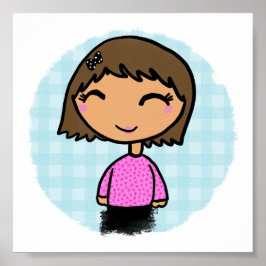 Impresión de niñas pequeñas