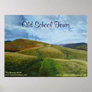 Impresión de Northumberland Inglaterra "del camino