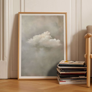 Impresión de nube beige Pintura de nube temperamen