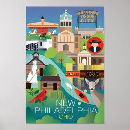 Impresión de Nueva Filadelfia, Ohio
