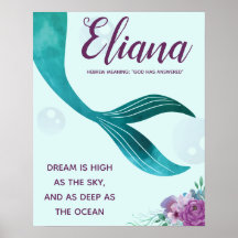 IMPRESIÓN DE NÚMERO DE MERMAID