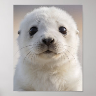 Impresión de nursery de foca bebé – Arte de pared 