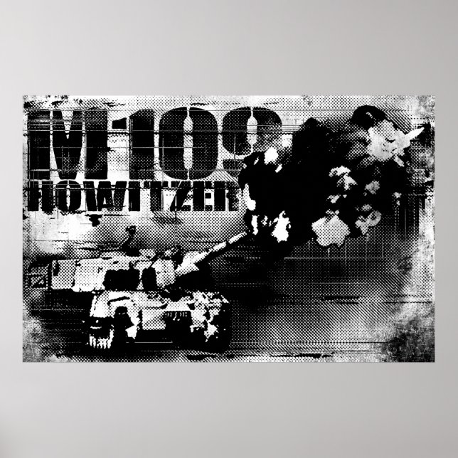 Impresión de obús M109 (Frente)