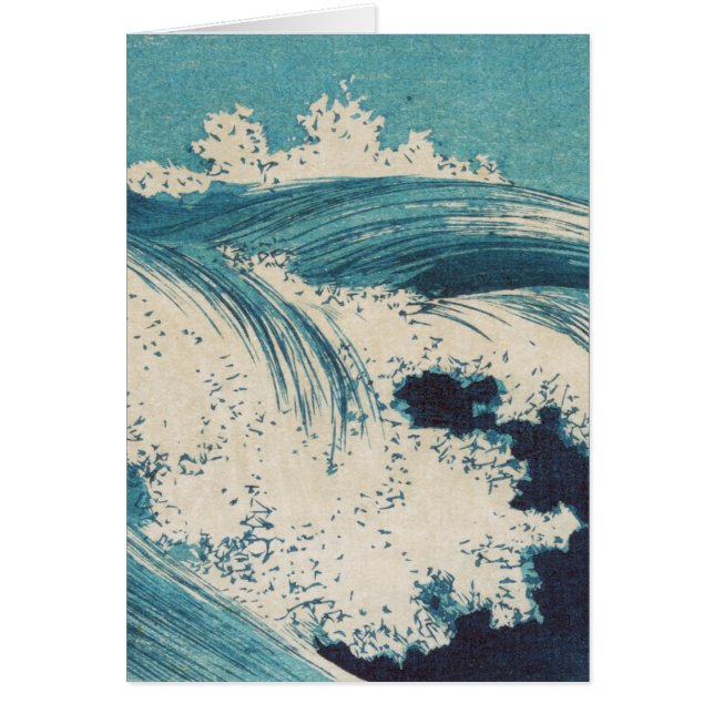 Impresión de océanos de olas azules japonesas anti (Frente)