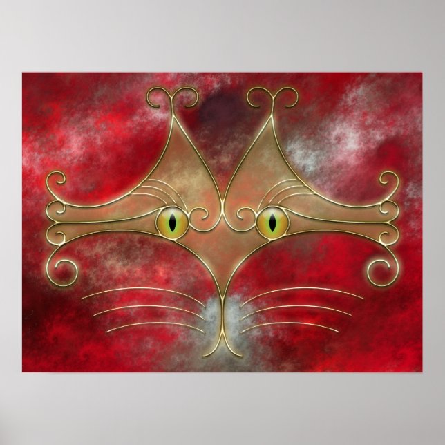 Impresión de ojos de gato (Frente)