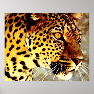 Impresión de ojos de Poster leopardo
