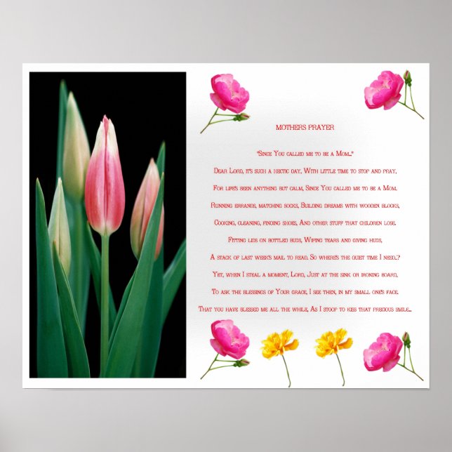 Impresión de oraciones de madres (Frente)