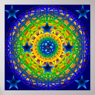 Impresión de Orb Celtic Earth Midnight