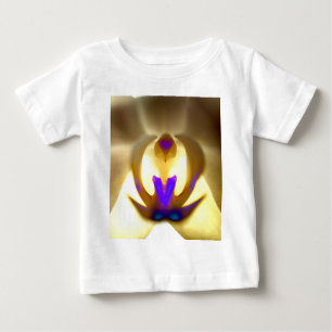 Impresión de orquídeas mágicas camiseta blanca