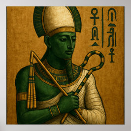 Impresión de Osiris Egyptian God Poster Print