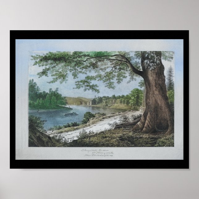 Impresión de PA de Schuylkill River Manayunk Phila (Frente)